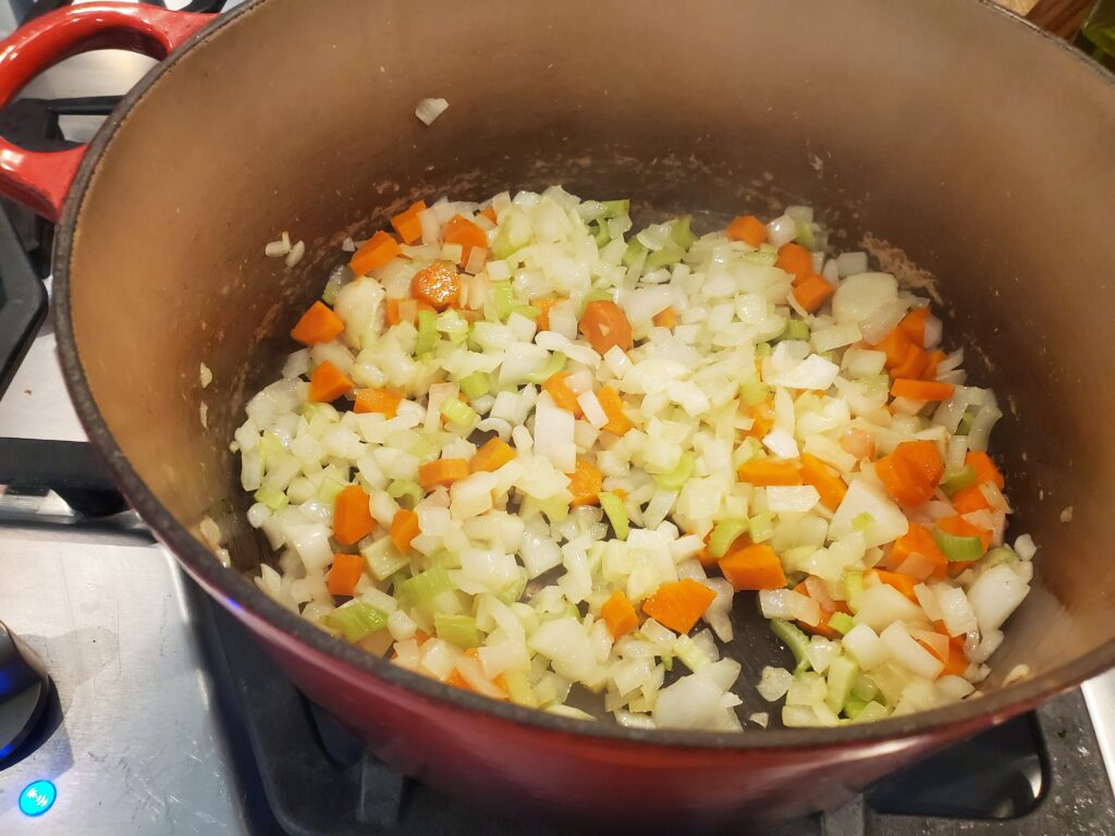 Cook until vegetables soften