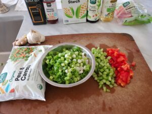 Gluten Free Quinoa Fried Rice Ingredients at a glace